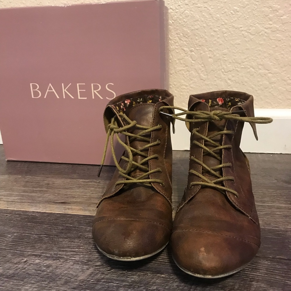 Bakers Brown Ankle Boots